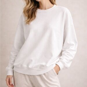 The Laundry Room White Crewneck Sweatshirt